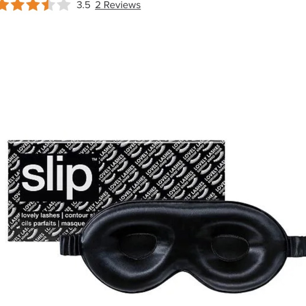Slip Pure Silk Sleep Mask in ROSE or black New in gift box